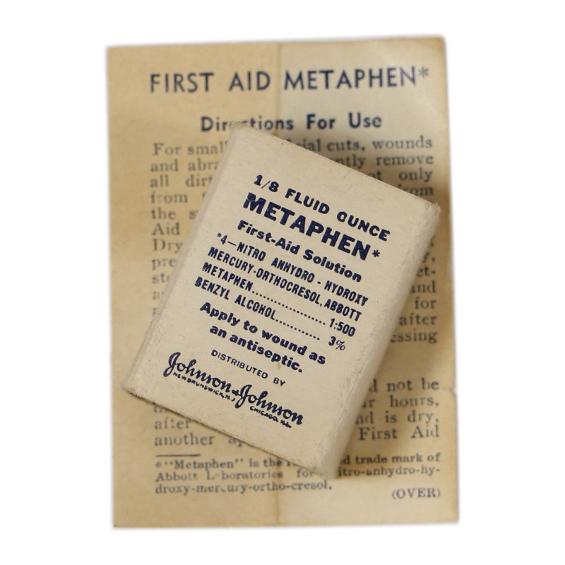 Fiole médicale, antiseptique, ⅛ ounce, Johnson & Johnson