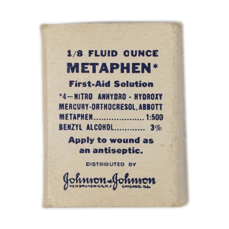 Vial, Metaphen, ⅛ ounce, Johnson & Johnson