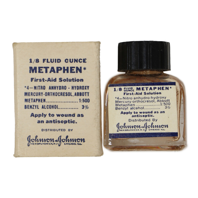 Vial, Metaphen, ⅛ ounce, Johnson & Johnson