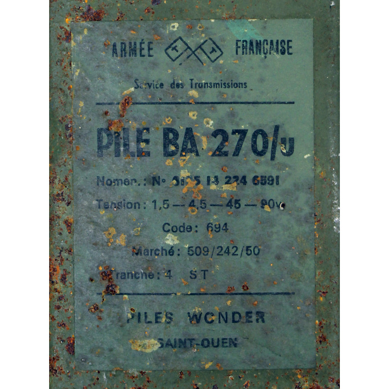 Batterie BA-270/u, pour radio AN/PRC-6, TR-PP-8