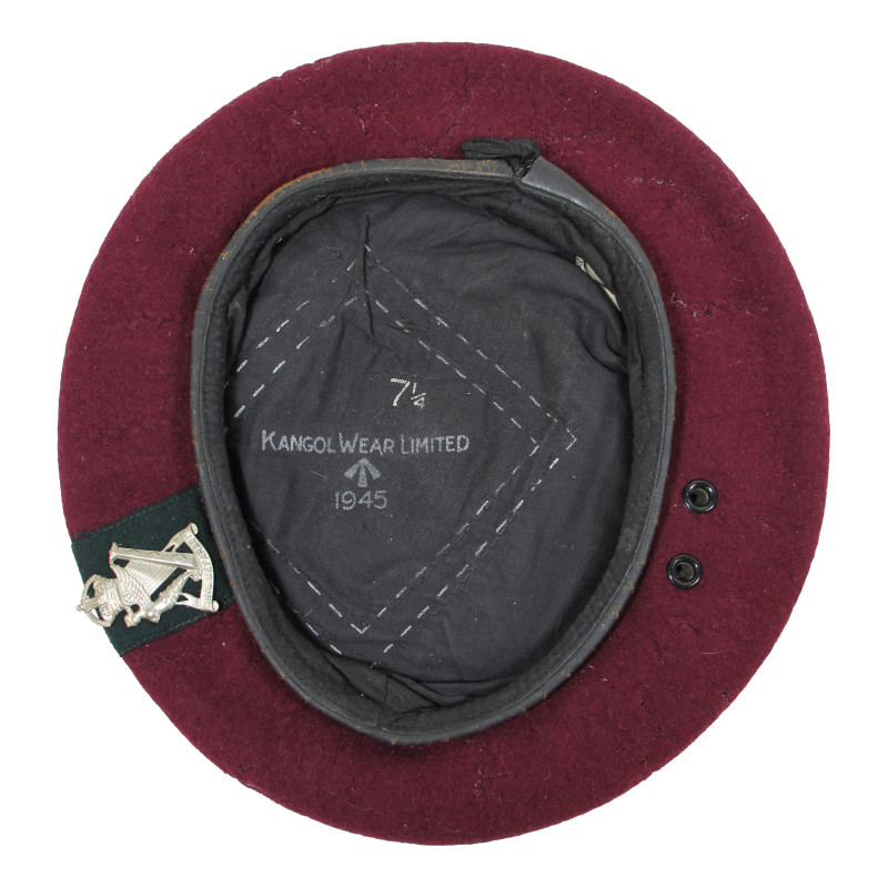 Beret, Maroon, KANGOL WEAR LIMITED 1945, 1st Bat. Royal Ulster Rifles