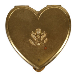 Poudrier en laiton, personnel féminin, SUPERB, US Army