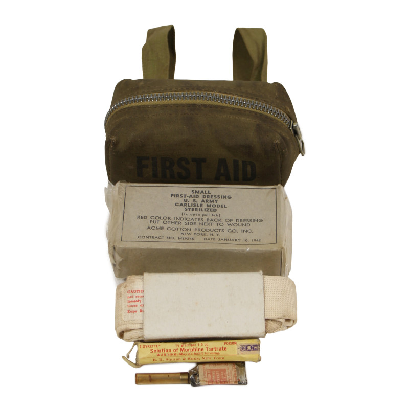 Packet, First-Aid, Parachute, 1st Type, Complete, 1942