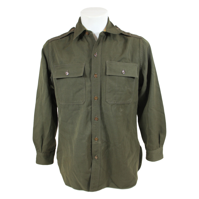 Chemise officier, US Army, chocolat, 15 x 32