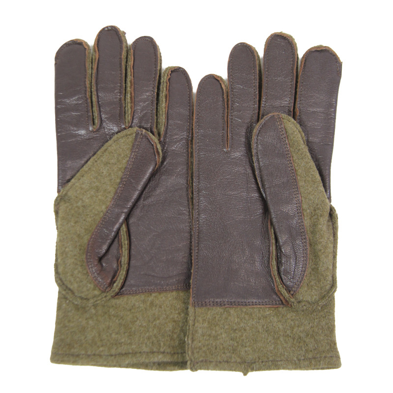 Gants en cuir et laine, US Army, FRIED, OSTERMANN CO., taille 9