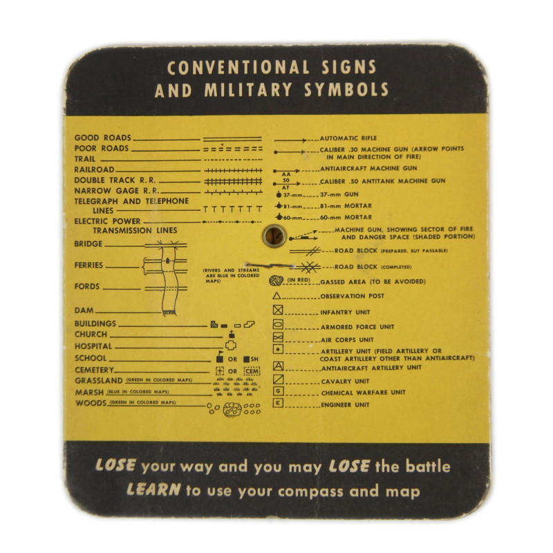 Guide d'utilisation de boussole, US Army
