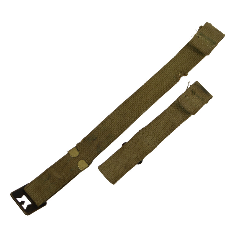 Chinstrap, Canvas, M1 Helmet, Sgt. Ray Pavey, Co. E, 1303rd Engineer General Service Regiment, ETO & PTO