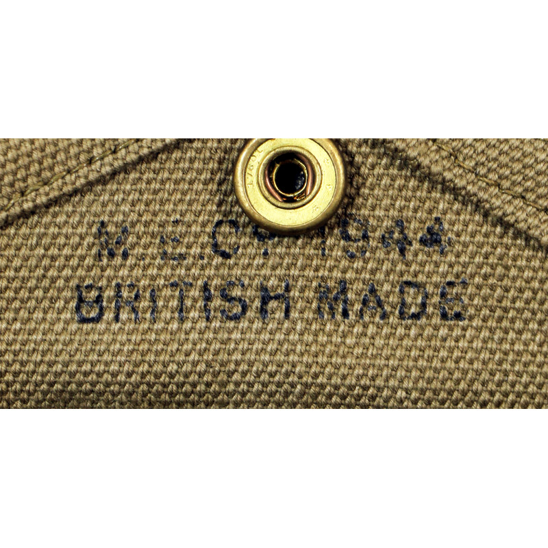 Pochette à pansement M-1942, British-Made, M.E. Co. 1944, avec pansement Carlisle