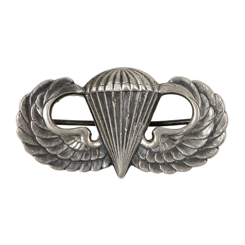 Badge, Parachutist's, 'Jump Wings', US Army, Sterling, Pin Back