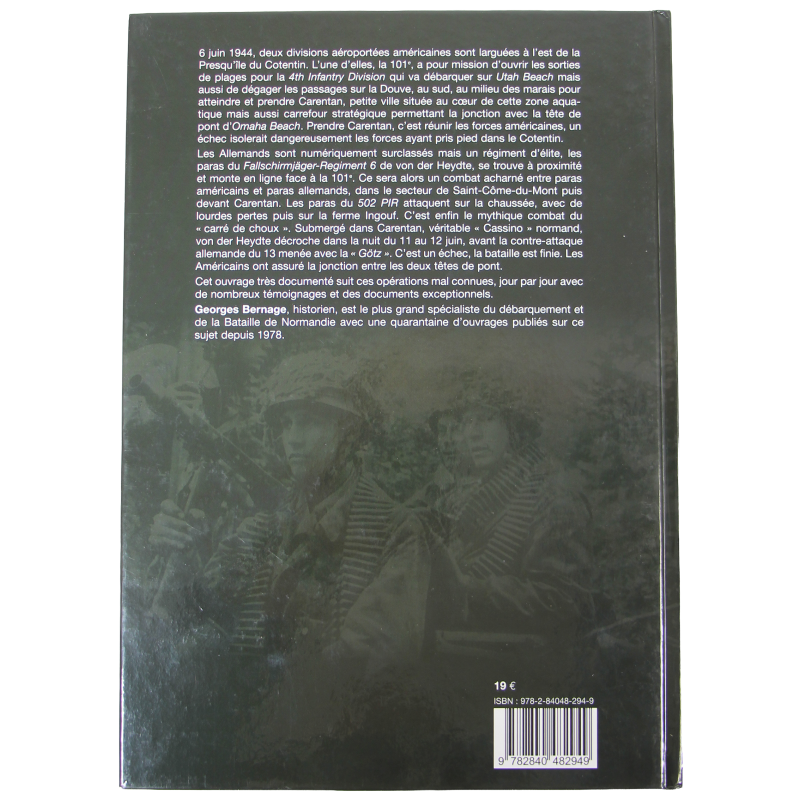 Livre, Objectif Carentan, couverture rigide