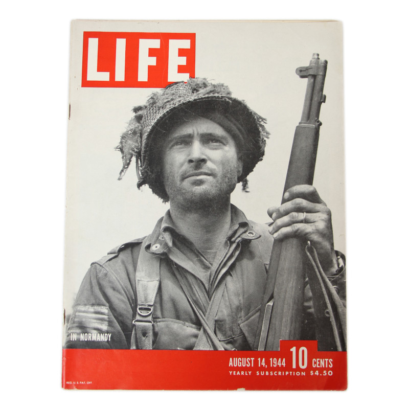 Magazine, LIFE, 2nd Lt. Kelso Horne, 508th PIR, 82nd Airborne Division, August 14, 1944