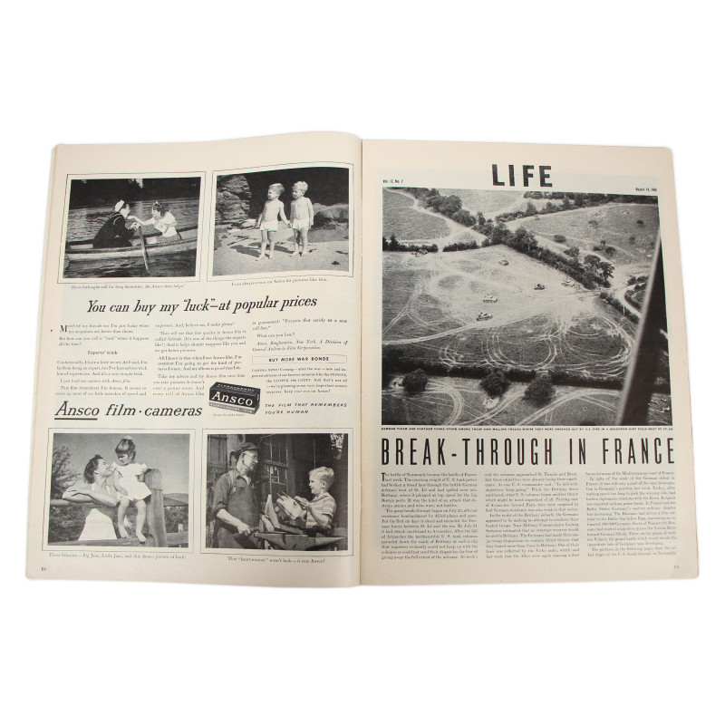 Magazine LIFE, 2nd Lt. Kelso Horne, 508th PIR, 82nd Airborne Division, 14 août 1944