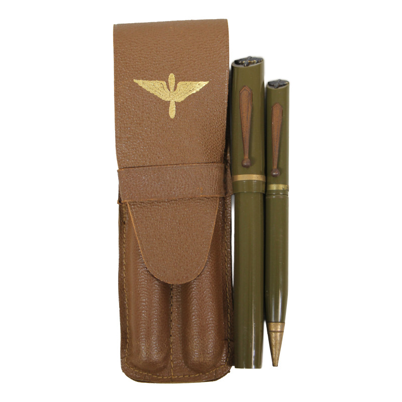 Set, Fountain Pen and Mechanical Pencil, MORRISSON FOUNTAIN PEN CO., Air Corps