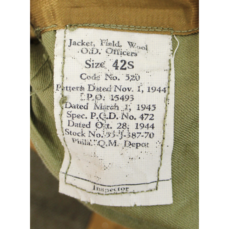 Blouson Ike, officier, 42S, 1945