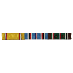 Barrette de décorations, American Defense, American Campaign, European African Middle Eastern Campaign