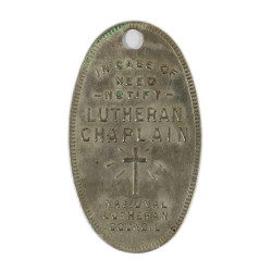 Pendant, Religious, Military Personnel, National Lutheran Council