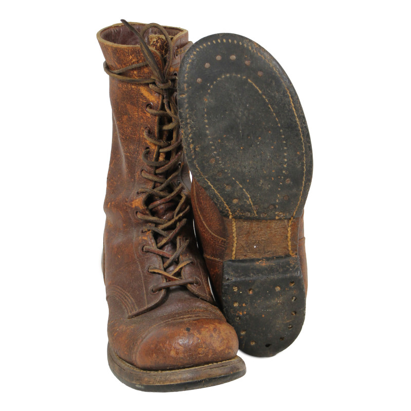 Boots, Jump, US Army, INTERNATIONAL SHOE COMPANY, 1943, Size 6 ½ C