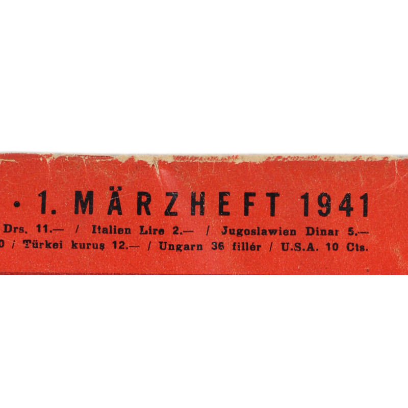 Magazine, Signal, numéro 5, 1er mars 1941, Fallschirmjäger, Max Schmeling, édition allemande