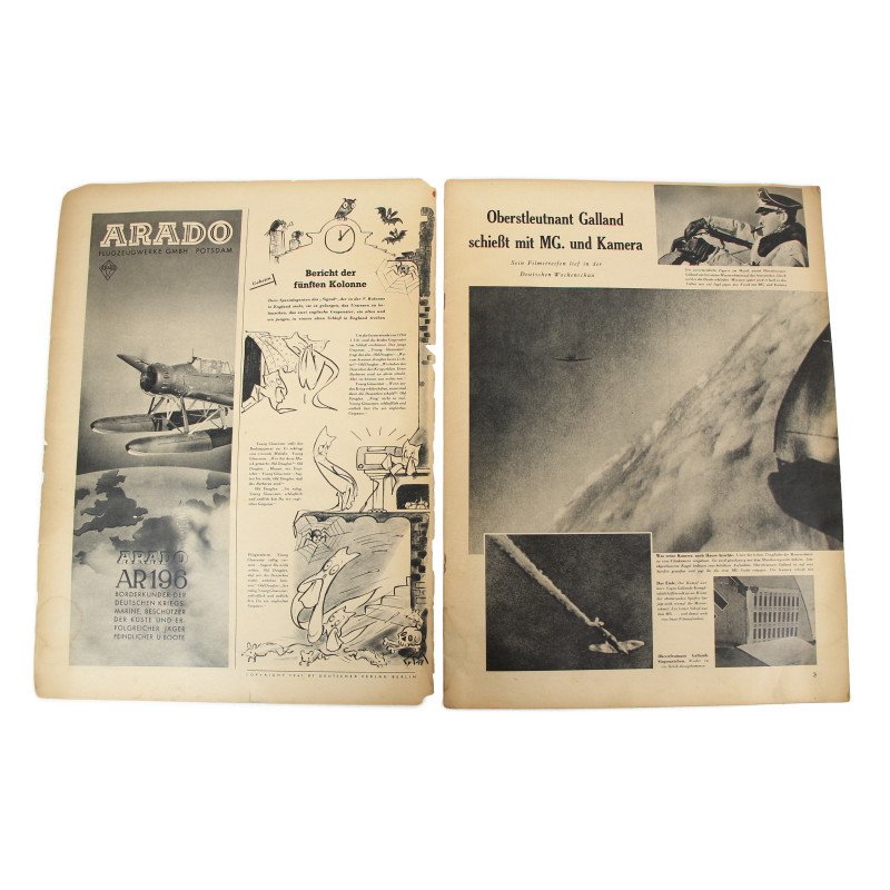 Magazine, Signal, numéro 5, 1er mars 1941, Fallschirmjäger, Max Schmeling, édition allemande