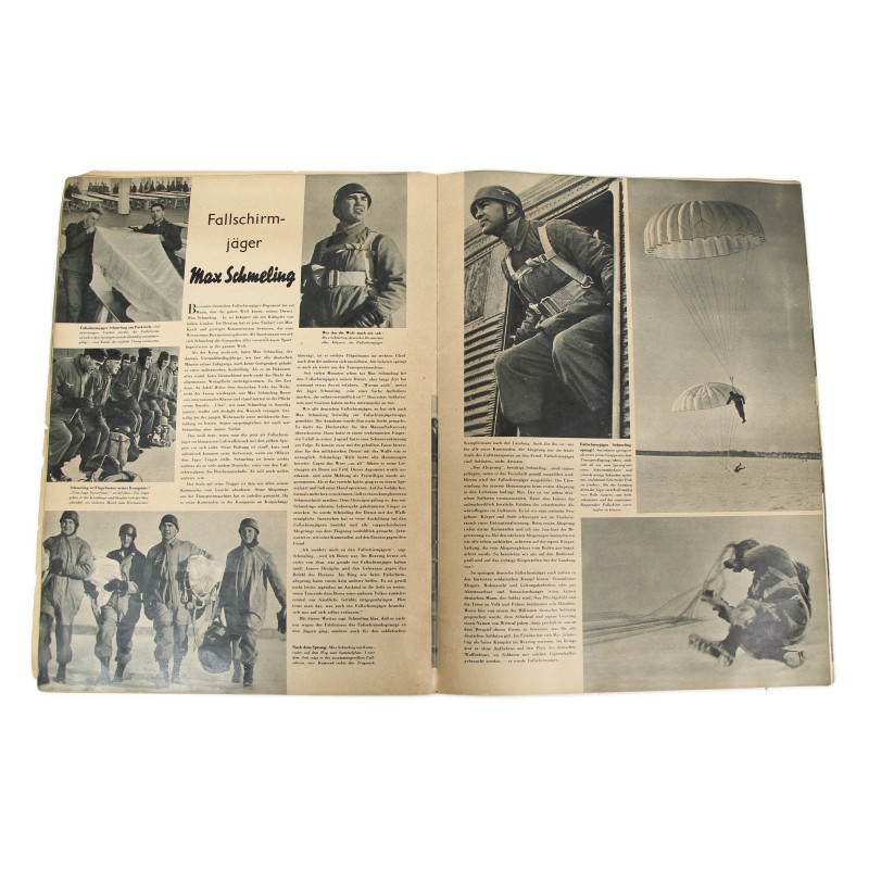 Magazine, Signal, numéro 5, 1er mars 1941, Fallschirmjäger, Max Schmeling, édition allemande