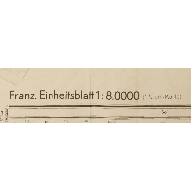 Carte allemande, Coutances, 1941, annotée, Grenadier-Regiment 957, 363. Infanterie-Division, Poche de Falaise