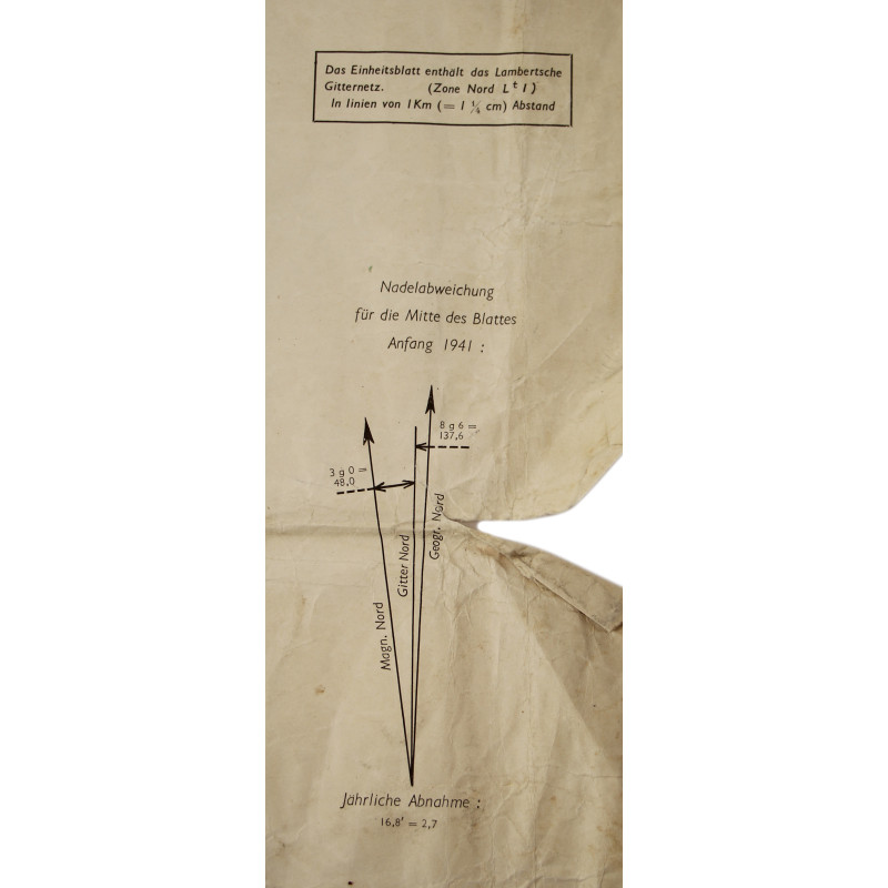 Map, German, Coutances, 1941, Annotated, Grenadier-Regiment 957, 363. Infanterie-Division, Falaise Gap