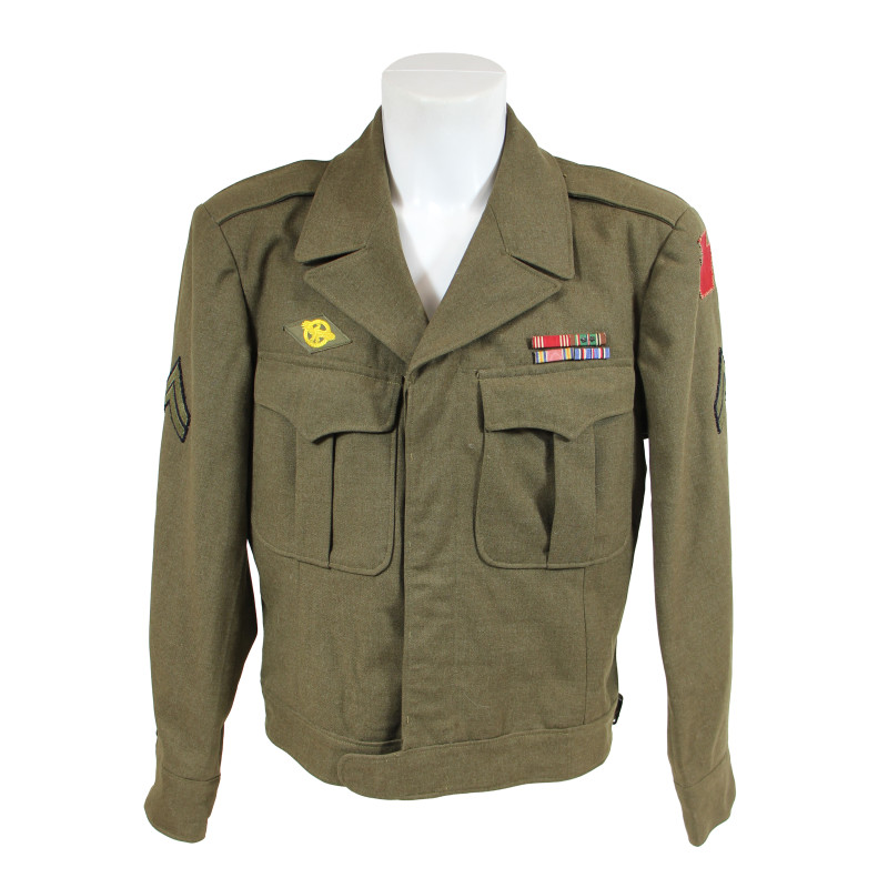 Blouson Ike, Cpl. Clarence Rutkowsky, Co. B, 112th Inf. Regt., 28th Infantry Division, ETO