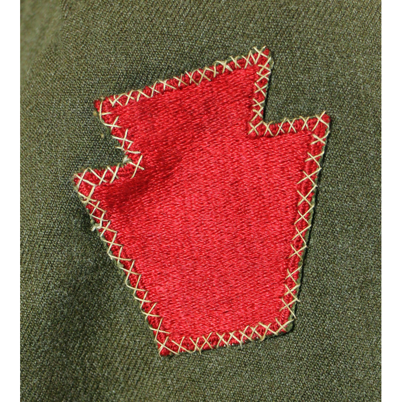 Jacket, Ike, Cpl. Clarence Rutkowsky, Co. B, 112th Inf. Regt., 28th Infantry Division, ETO