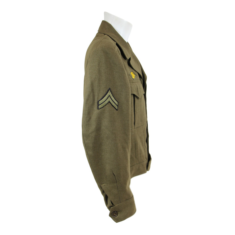 Blouson Ike, Cpl. Clarence Rutkowsky, Co. B, 112th Inf. Regt., 28th Infantry Division, ETO