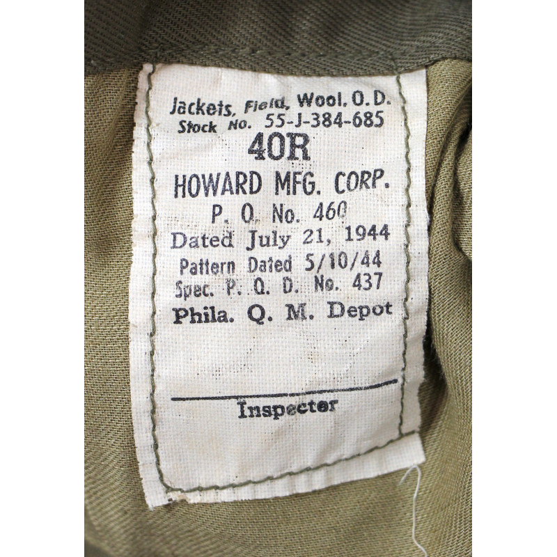 Blouson Ike, Cpl. Clarence Rutkowsky, Co. B, 112th Inf. Regt., 28th Infantry Division, ETO
