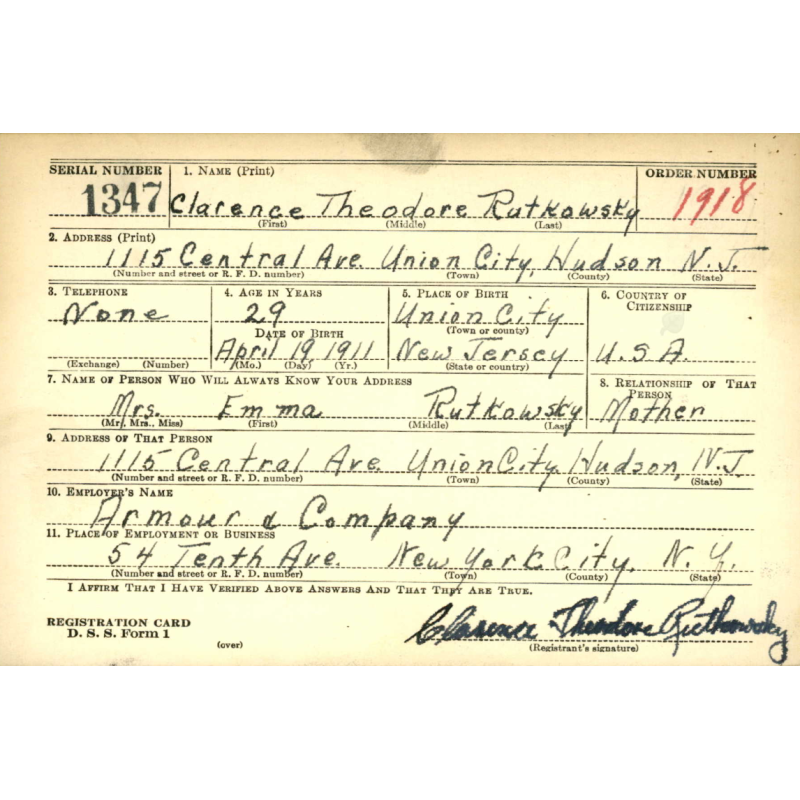 Blouson Ike, Cpl. Clarence Rutkowsky, Co. B, 112th Inf. Regt., 28th Infantry Division, ETO