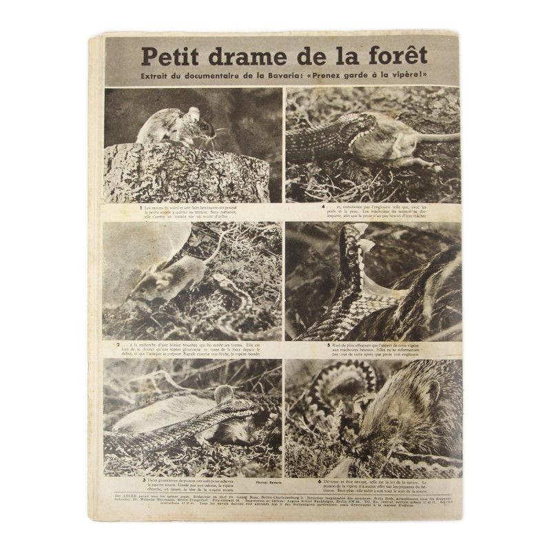 Magazine, Der Adler, 19 octobre 1943, édition française