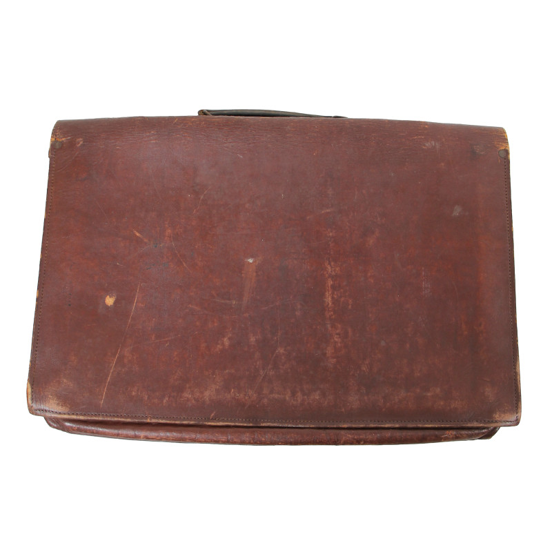 Case, Leather, Officer's, US Army, THE MERIT CO. 1942, Named