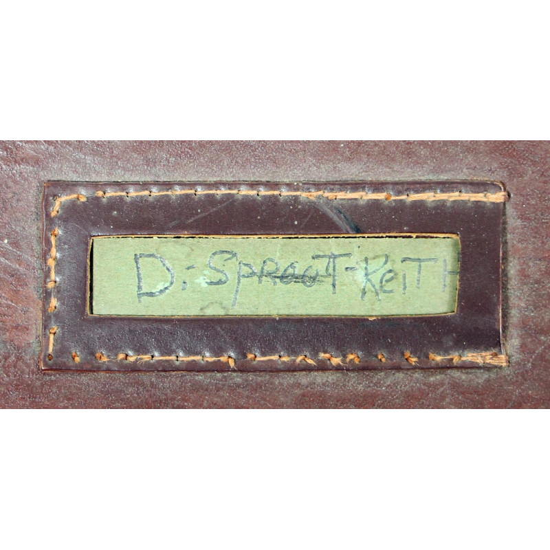 Case, Leather, Officer's, US Army, THE MERIT CO. 1942, Named