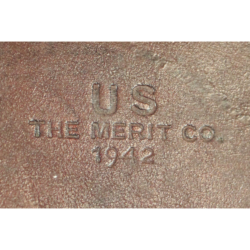 Case, Leather, Officer's, US Army, THE MERIT CO. 1942, Named