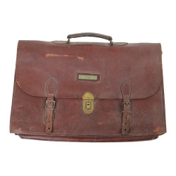 Case, Leather, Officer's, US Army, THE MERIT CO. 1942, Named