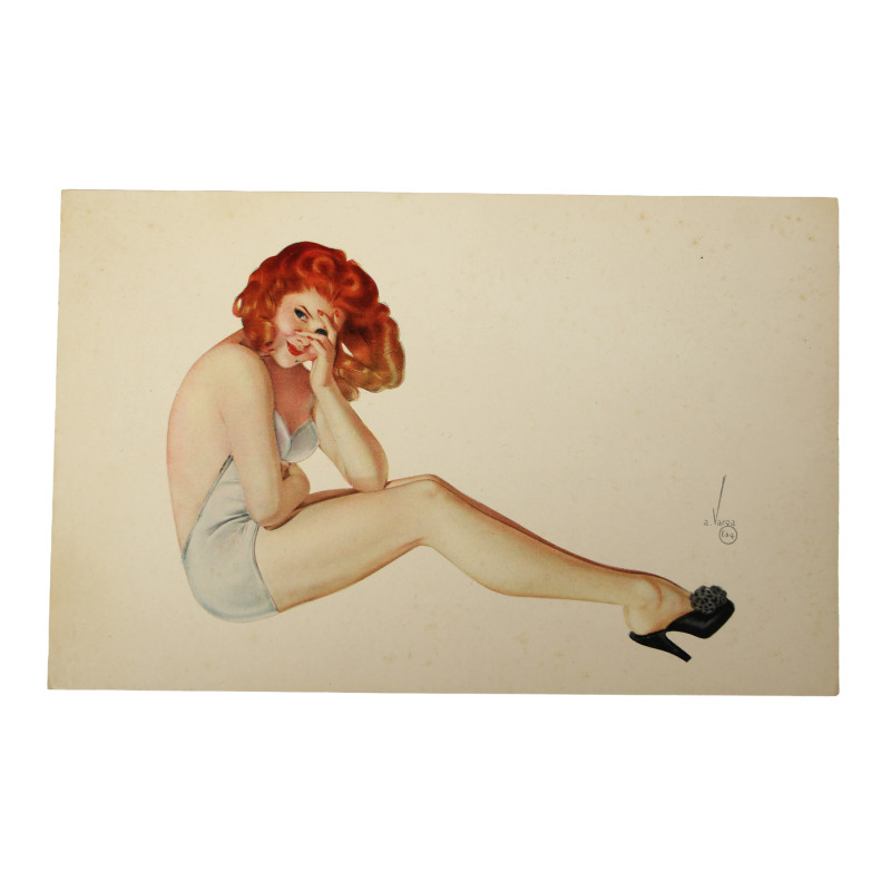 Postcards, Pin-Up Girls, Esquire, Alberto Vargas, Esky-Card, Set No. 7, 1943
