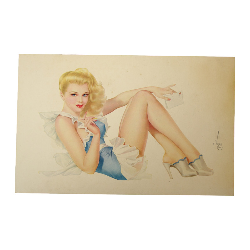 Postcards, Pin-Up Girls, Esquire, Alberto Vargas, Esky-Card, Set No. 7, 1943