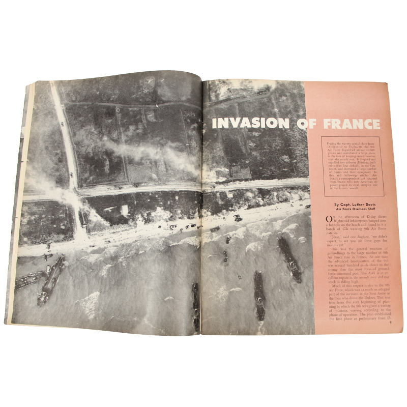Magazine, AIR FORCE, août 1944, Cpl. Robert Noody, 506th PIR, 101st Airborne Division