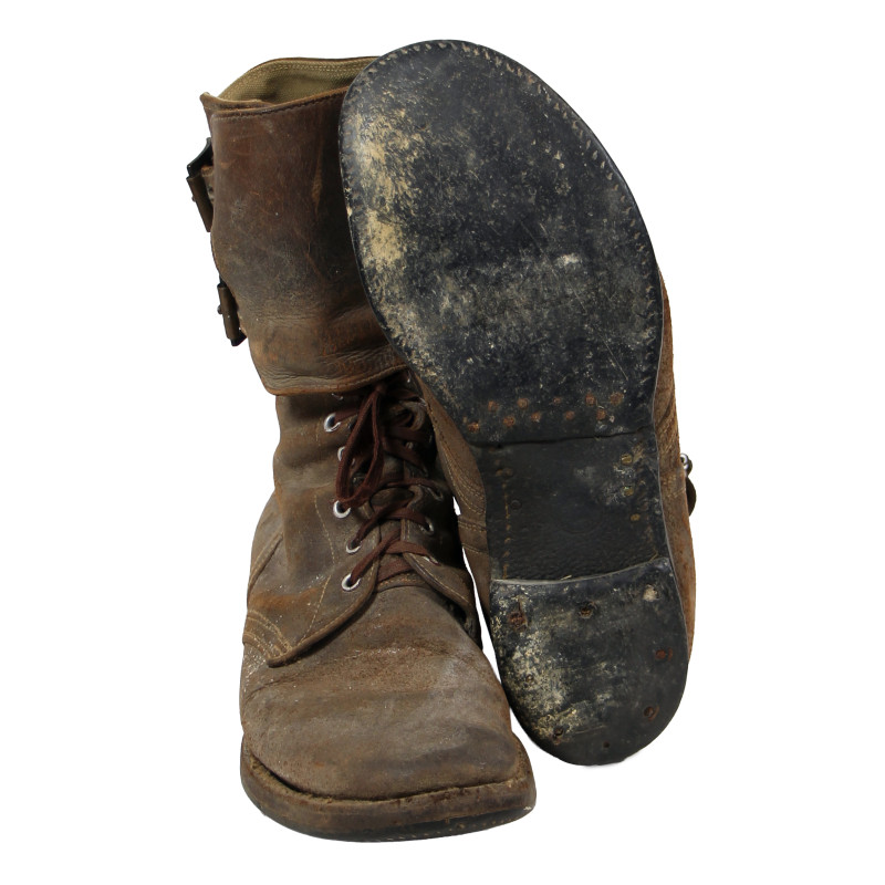 Brodequins à jambières (buckle boots), pointure 9 ½ E