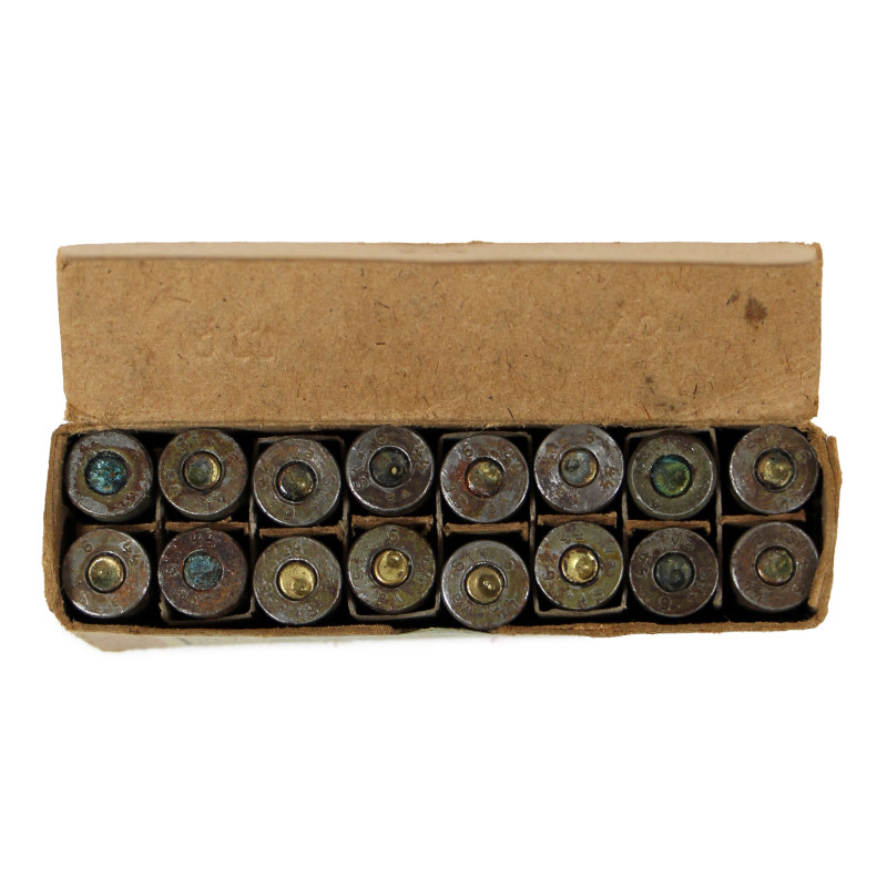 Boîte de cartouches allemandes, 9 mm, Normandie, 1944
