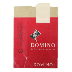 Paquet de cigarettes, DOMINO, vide