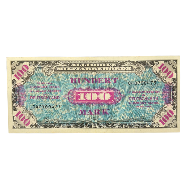Banknote (Military payment certificate), 100 Mark (invasion money), 1944
