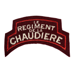 Titre d'épaule, Le Régiment de la Chaudière, Normandie, brodé
