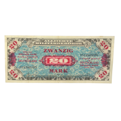 Billet de solde, 20 Mark (monnaie d'invasion), 1944