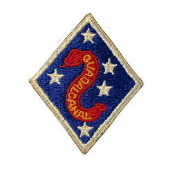 Insigne, 2nd Marine Division, USMC, 1er type, Snake Type