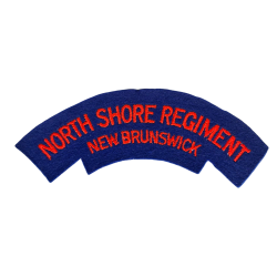 Titre d'épaule, The North Shore (New Brunswick) Regiment, Normandie, brodé