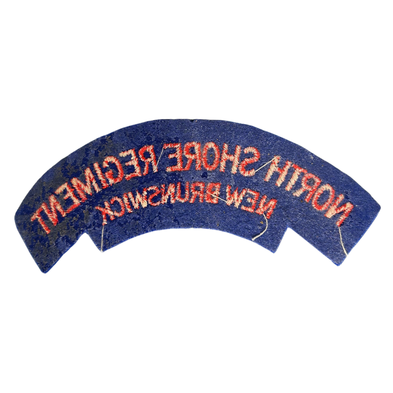 Titre d'épaule, The North Shore (New Brunswick) Regiment, Normandie, brodé