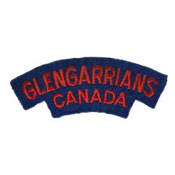 Shoulder Title, The Stormont, Dundas and Glengarry Highlanders, Normandy, Embroidered