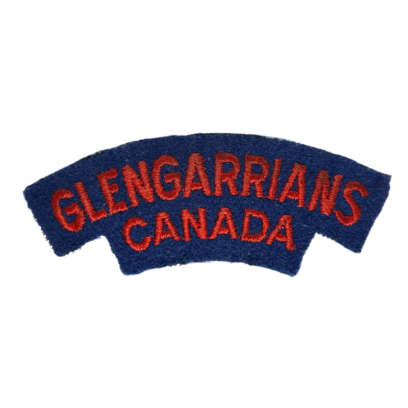 Shoulder Title, The Stormont, Dundas and Glengarry Highlanders, Normandy, Embroidered